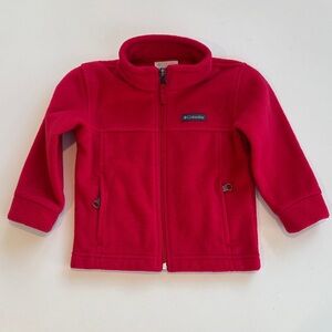 Columbia Vibrant Red Fleece Jacket Sz 2t